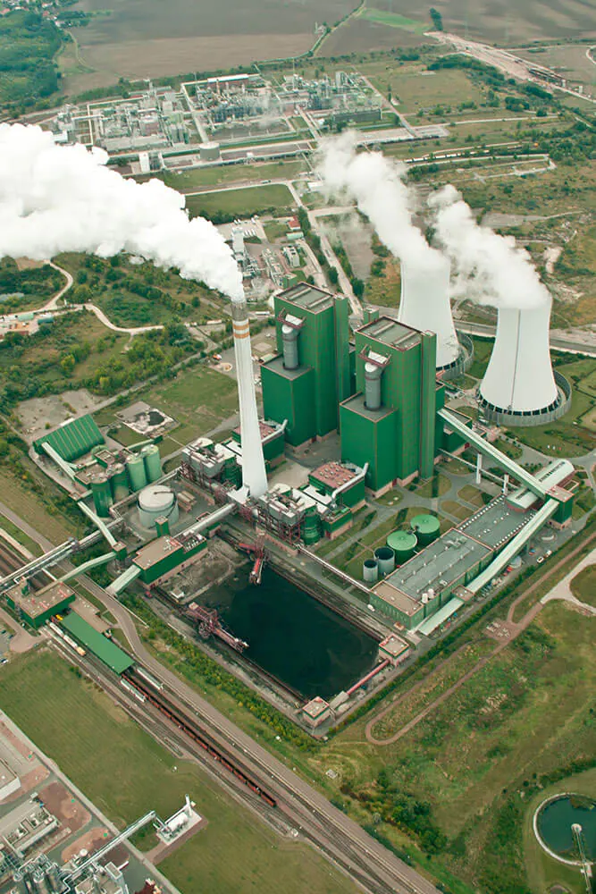 Saale Energie GmbH - Kraftwerk Schkopau Luftansicht